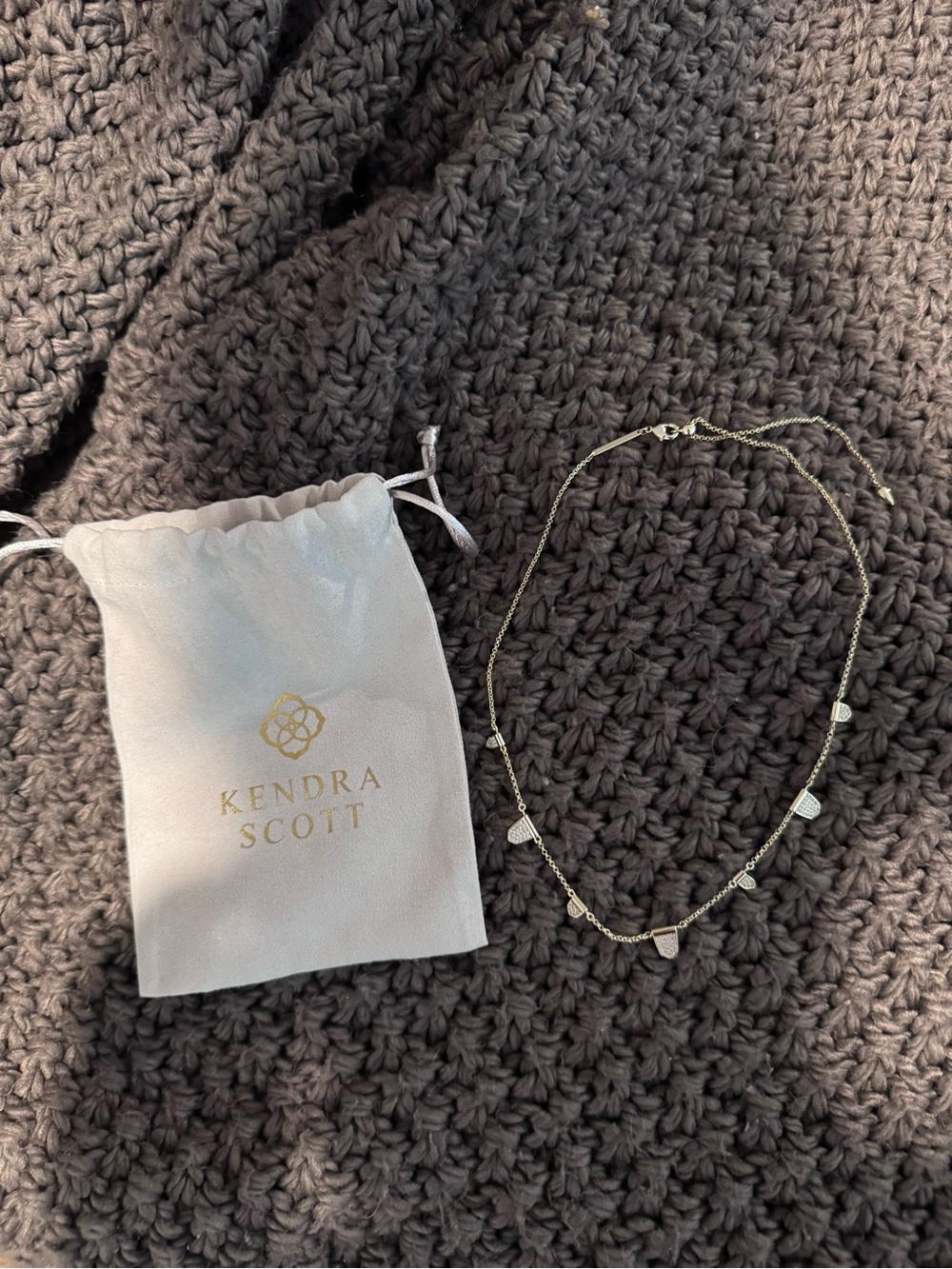Kendra Scott Gold Tiny Charm Station Necklace